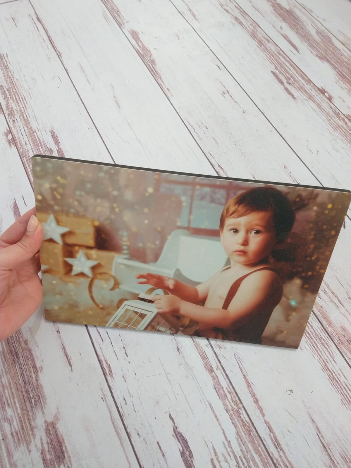 Ejemplo de cuadro fotográfico navideño