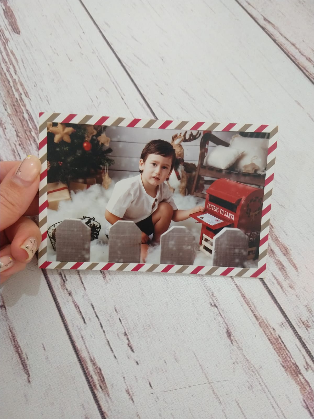 Ejemplo de fotografía navideña impresa